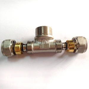 TUBOMART, оптовая продажа, латунный компрессионный крест с внутренней резьбой, 4-стороннее Латунное соединение труб, локоть - Product Image 5