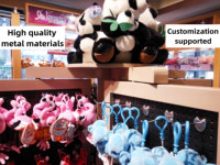 Kustom Modern untuk logam berputar Tampilan berdiri untuk boneka mainan anak-anak Perhiasan & aksesoris-toko gantung rak hadiah ritel