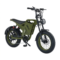 Bicicleta Eléctrica de Fábrica OEM, Fatbike con Batería de Litio, 500W, 7 Velocidades, 48V, Neumáticos Anchos, Bicicleta Eléctrica Híbrida para Ciudad, Montaña y Terreno Difícil