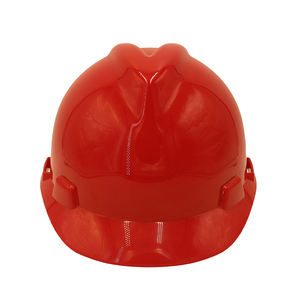 노란색 V 스타일 ABS HDPE 산업용 건설 안전모 CE EN397 인증 중동 시장용 - Product Image 1