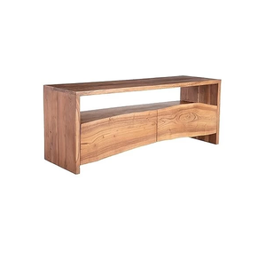 Mueble para TV Jodhpuri Woods Raku, Mueble de Entretenimiento de Madera Maciza, Consola Multimedia Moderna Hecha a Mano para Sala de Estar, Duradera y Elegante - Product Image 4