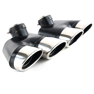 메르세데스-벤츠 W220 스테인리스 스틸 머플러 팁 배기 파이프 2004-2007 S300 S320 S350 S430 S500 S600 <span class=keywords><strong>S</strong></span> 클래스 자동차 - Product Image 1