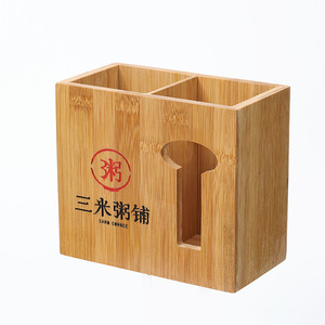<b>Bamboo</b> Chopstick Holder Multipurpose Natural <b>Bamboo</b> For Restaurants Hotels Barbecue Noodle Shops Engraving Custom Logo - Product Image 3