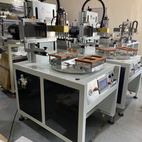 Nouvelle machine d'impression sérigraphique semi-automatique Meichao à 4 stations, carrousel, pour bracelets, plaques PVC, imprimante d'étiquettes monocouleur