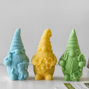 Dwarf Aromatherapy <b>Candle</b> Silicone Mould Diy Faceless Old Man Gypsum Ornament Decorations Mould - Product Image 3