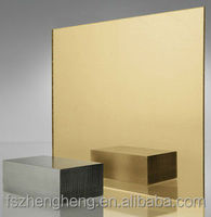 Panneaux de revêtement muraux en aluminium, panneau Composite en aluminium, noir, argent, or