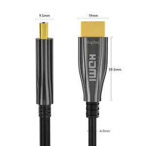 Ultra HD 8K 60hz Fiber HDMI Cable HD TV Game Consoles And Projectors Factory Price 18gbps Gold PVC OPP Bag Stock HDTV Braid 5pcs