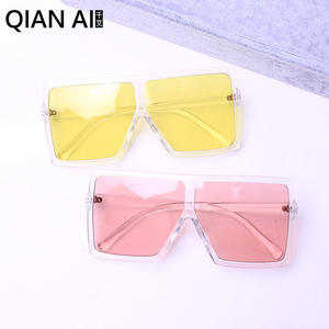 Gafas de Sol Qianai Retro Cuadradas con Marco Grande, Protección UV400, Estilo Moderno Unisex para Hombre y Mujer - Product Image 2