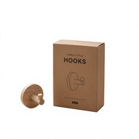 Boîte d'emballage cadeau en carton kraft laminé mat écologique recyclable avec logo personnalisé, emballage plat pour bijoux