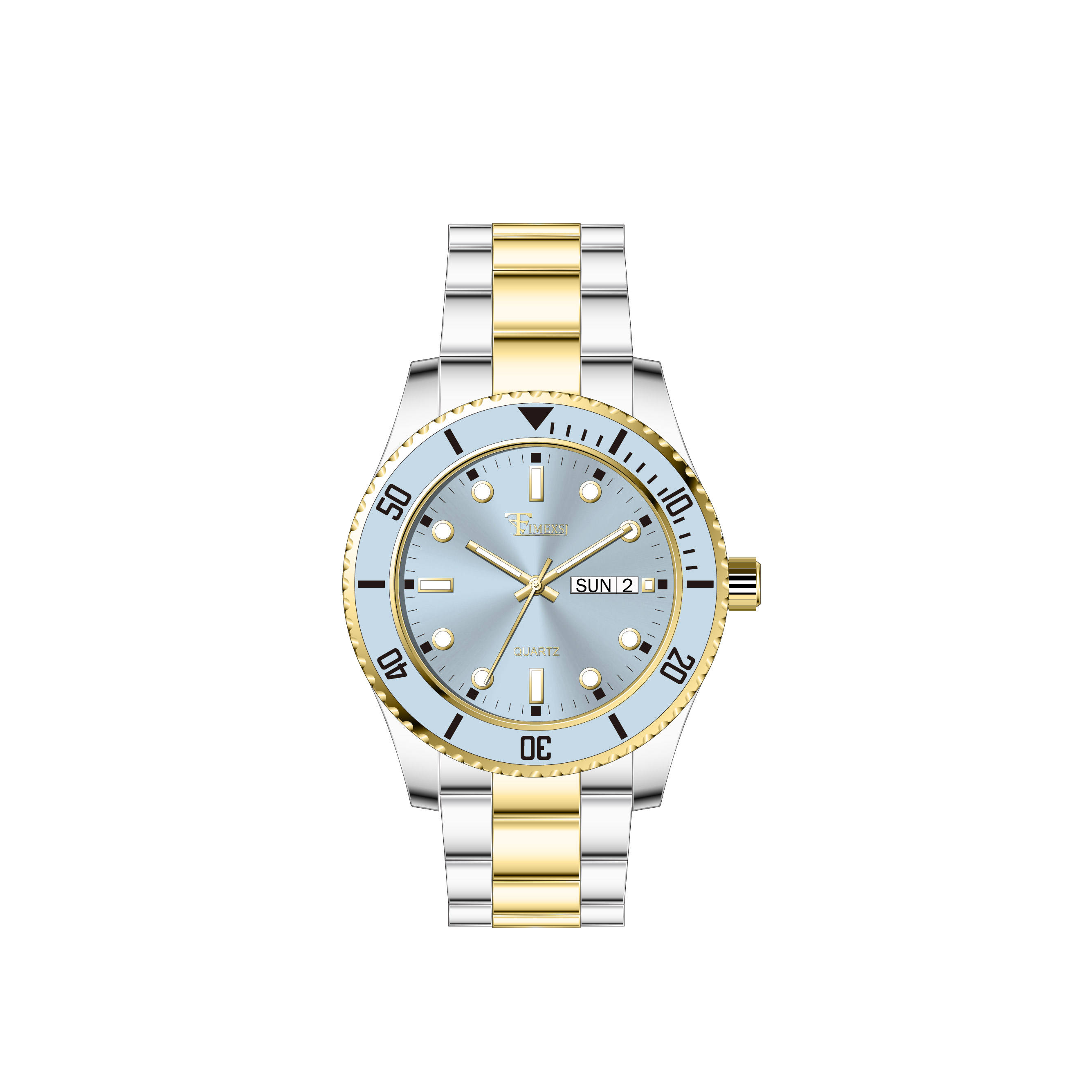 Two Tone Gold - Blue