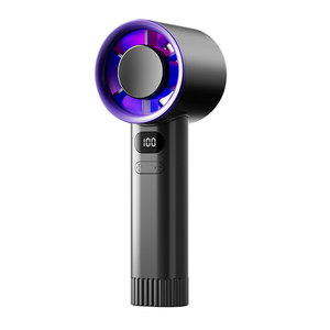 พัดลมมือถือพับได้แบบไร้แปรงถ่าน รุ่น Mini 100-Speed USB ปี 2025 หน้าจอแสดงผล น้ำหนักเบา พกพาสะดวก 100 ระดับความเร็ว ไฟหลากสี สำหรับใช้ในบ้าน - Product Image 1