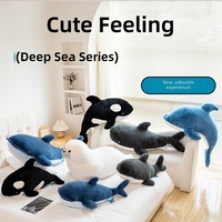 Jouets en peluche Océan : Dauphins, Phoques, Lions marins, Requins – Jouets pour enfants, Cadeaux de fêtes, Plusieurs tailles, Logo personnalisable
