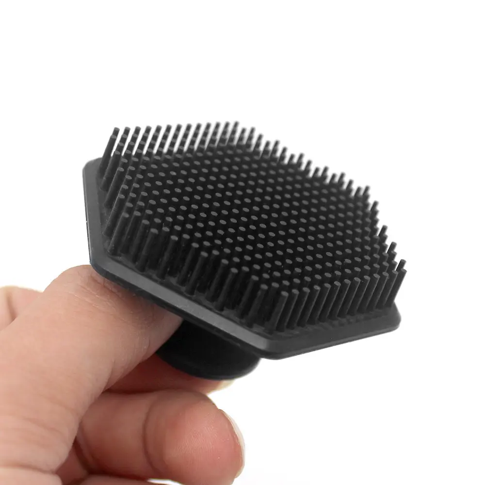 Portable Soft-touch Massage Spin Exfoliating Face Cleansing Manual Hexagon Silicone Facial Scrub Cleansing Brush
