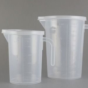 Tasse à mesurer L-Beans 1000 ml avec couvercle, échelle graduée transparente, équipement de cuisine pour la pâtisserie et le thé au lait - Product Image 2