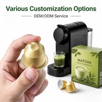 Capsules de café matcha, faible MOQ, commande flexible, dosettes de thé vert latte, machine à expresso à portion individuelle, directement de l'usine