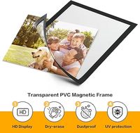 Support de panneau A4 personnalisé avec logo, cadre magnétique pour magasin ou supermarché