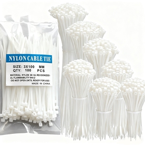 Abrazaderas de <span class=keywords><strong>Cable</strong></span> Autoblocantes de Nylon 66, Fabricante Directo, Abrazaderas de Plástico Ecológicas, Muestra Gratuita y Logotipo Personalizado en el Paquete - Product Image 1