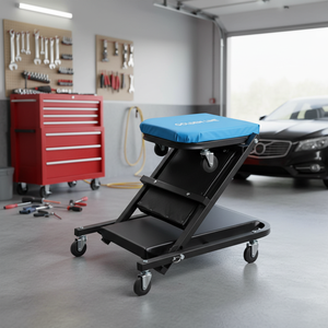 Siège <span class=keywords><strong>d</strong></span>'<span class=keywords><strong>atelier</strong></span> pliant multifonctionnel, chariot à outils mobile, <span class=keywords><strong>tabouret</strong></span> en cuir robuste et imperméable pour mécaniciens, <span class=keywords><strong>atelier</strong></span>, couleur OEM/ODM - Product Image 3