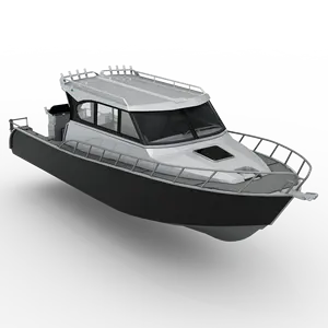 Family Cruising Allsea Profisher 9.6m/31.5ft Luxury cabin Aluminum Speed Fishing motor Boat for sale