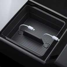 Spigen Car Storage Box Tesla Model 3 Highland 2024-2025 Model Y Juniper 2025 Console Tray TO224H ACP07409 Black Model Organizers