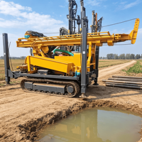 Machine de forage hydraulique sur chenilles SL500S d'occasion, profondeur de forage maximale de 220 m, machine de forage portable pour puits d'eau