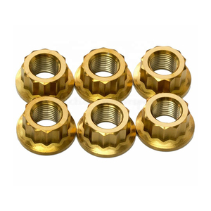 Bán Buôn Auto M7 M8 M10 M12 M18 <span class=keywords><strong>M20</strong></span> Anodized Khóa Mặt Bích Bánh Xe Bolt Nut Gr2 Gr5 Titanium 12 Điểm Mặt Bích Nut - Product Image 3