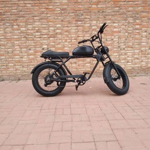 Vélo électrique rétro vintage à pneus larges de 20 pouces avec batterie amovible à vendre - Product Image 5