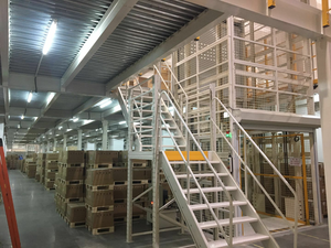 Système de rayonnage pour <span class=keywords><strong>mezzanine</strong></span>, plateformes industrielles doubles pour entrepôt, système de plancher de <span class=keywords><strong>mezzanine</strong></span> - Product Image 4