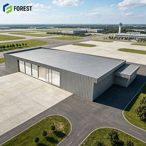 Hangar de Acero Prefabricado para Aviones de Uso Industrial Pesado, Estructura de Gran Envergadura, Edificio Prefabricado para Mantenimiento de Aviación - Product Image 1