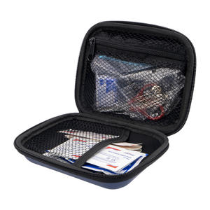 Botiquines médicos compactos con compartimentos y un estuche de EVA portátil y pequeño para primeros auxilios para acampar, deportes, hogares y automóviles - Product Image 4