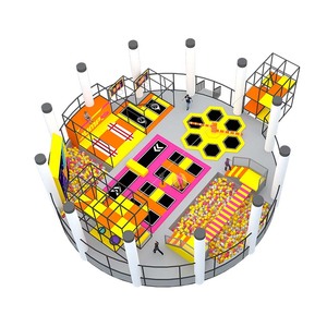 <span class=keywords><strong>Pokiddo</strong></span> - Set de Juegos Interior para Niños de 3 a 15 Años, 218 m², Diseño de Parque de Diversiones para el Hogar, Personalizable para 100 Personas - Product Image 1
