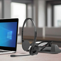 Casque filaire USB J&Y JL à prix réduit avec contrôleur de volume, sans réduction de bruit, pour usage professionnel/bureau ou centre d'appels (personnel)