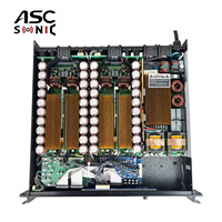 Amplificateur de puissance professionnel ASCSONIC FN18K4 4 canaux 4 ohms en métal avec réseau FIR pour systèmes audio