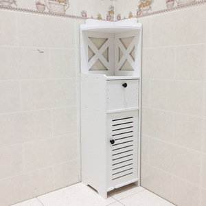 Narrow Bathroom Corner Cabinet Modern <strong>Thin</strong> Toilet Storage <strong>Shelf</strong> for Paper Holder Slim Freestanding Floor Storage Rack - Product Image 2
