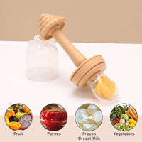 Juguete Masticable de Silicona para Bebés Recién Nacidos, Alimentador de Frutas con Función de Compresión y Mordedor para Dispensar Alimentos Frescos