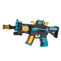 Jouet pistolet électrique HT avec sons et lumières Jouets lumineux vibrants en plastique pour garçons