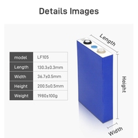 Versi Terbaru LF105 3.2V 105Ah Sel Baterai Lithium LiFePO4 Grade A+ Baru Dengan Kode QR