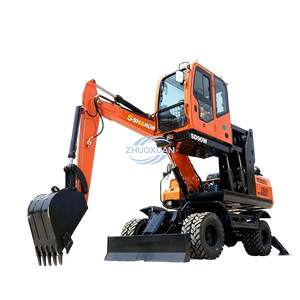 Mini Excavadora al por Mayor de 1.2 Toneladas, Excavadora Hidráulica con Orugas de Goma para Trabajos de Jardinería - Product Image 3