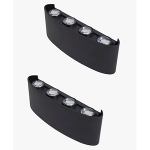 LED moderna lampada da parete 16W luce calda nera di lusso applique per il bagno soggiorno esterno casa striscia di ombra 220V tensione di ingresso - Product Image 1