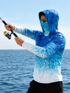 Sweat à capuche de pêche à manches longues avec protection solaire UPF 50 UV, vêtements de pêche pour hommes - Product Image 2