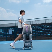 Machine de lancement de balles de tennis et de padel AI pour la pratique, machine de tennis télécommandée, robot de tennis grande capacité 120 balles