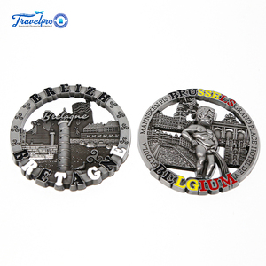 OEM ODM Dubai <span class=keywords><strong>Rome</strong></span> Souvenir touristique Aimant de réfrigérateur en métal par sublimation Aimants de réfrigérateur promotionnels - Product Image 2