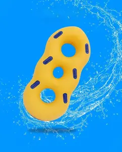 大人の子供のためのファッションデザイン工場価格インフレータブル透明水泳リング水泳フローターリング