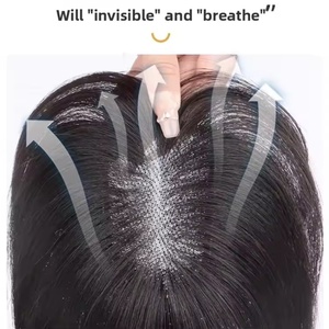 Extensiones de flequillo postizas con clip Topper Wigs, flequillo de <span class=keywords><strong>cabello</strong></span> <span class=keywords><strong>natural</strong></span> para mujeres - Product Image 6