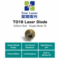 Diodo Láser Rojo Original Ushio HL63022DG 639nm 200mW TO-18 para Módulo de Fisioterapia y Alivio del Dolor LLLT Médico
