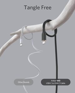 Anker 643 <b>USB</b> C to Cable 3ft 100W Silicone <b>2.0</b> Type Portable Charging Fast Charge A8552 Anke <b>Usb</b> <b>2.0</b> Type C Cable A8552 A8552 - Product Image 3