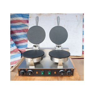 Machine électrique à cornet de crème glacée à double tête Offre Spéciale/fabricant de cornets à gaufres avec manchons de cornet de crème glacée - Product Image 4