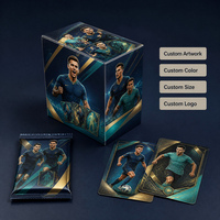 Cartes de collection de football personnalisées en gros, 350 g/m², écologiques, durables, avec dorure à chaud, revêtement UV et coins arrondis, thème familial, pour affichage