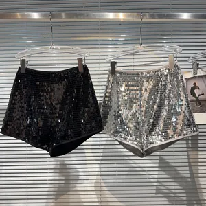 Women's Nightclub Shorts Summer New Streetwear Hot Girls Square Sequins Short Lady Cool Short Pants Wholesale