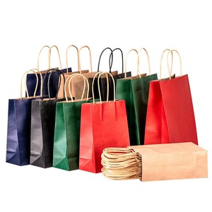 <strong>Plain</strong> Handbag Carry With Handles Bulk for Packaging Package in Stock Craft <strong>Gift</strong> Colored Brown Kraft <strong>Black</strong> Paper <strong>Bag</strong>